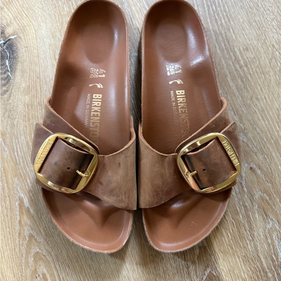 Birkenstock Big Buckle Madrid Brown sz 41 narrow - Picture 1 of 3